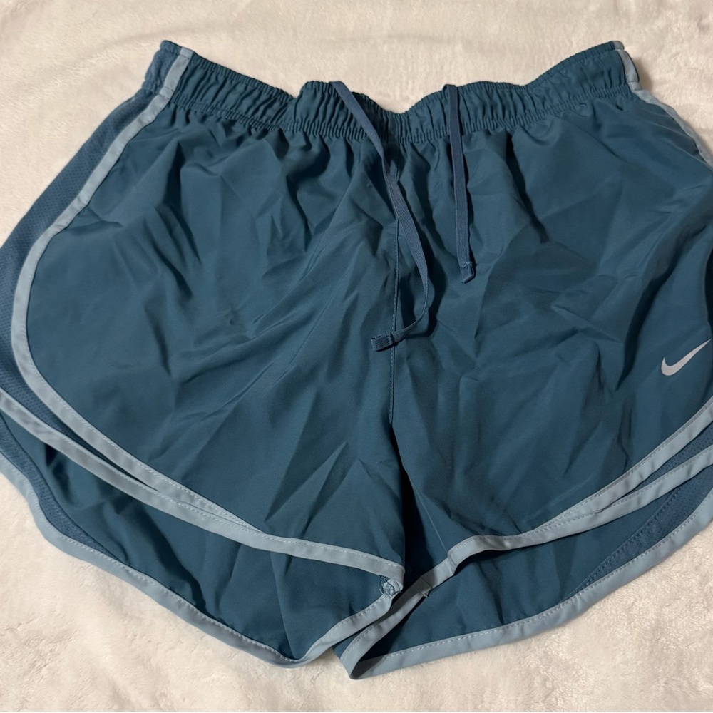 Nike running shorts with attached brief.
